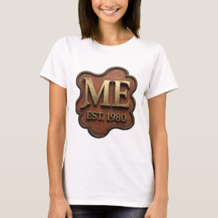Frische Gold ME EST 1980 Zitat Design T-Shirt
