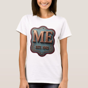 Frische Gold ME EST 1982 Druck T-Shirt