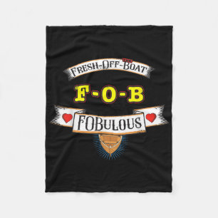 Frische Grafik vom Boot_ Lustige Vintage-Inspirati Fleecedecke