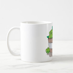 Frische grüne Apfelernte Barrel Granny Smith Kaffeetasse
