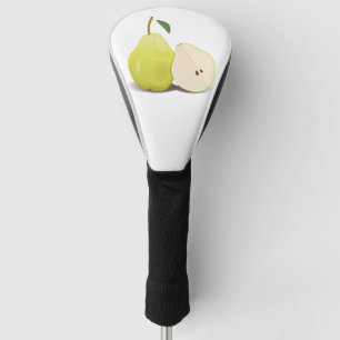 Frische grüne geschälte Birne Golf Headcover