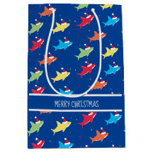 Frische Haie Weihnachtsmannmütze Weihnachten