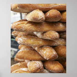 Frische Handwerkerstangenbrote Poster