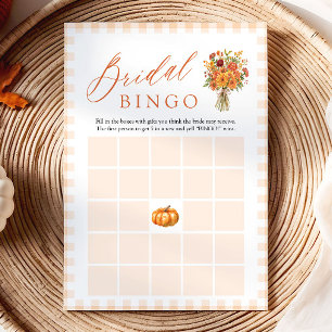 Frische Herbst-Brautparty-Bingo-Spiel vom Markt Einladung