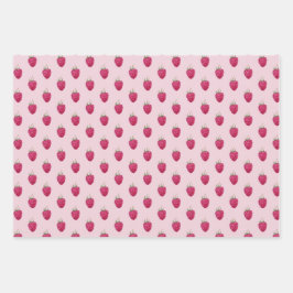 Frische Himbeeren Geschenkpapier Set