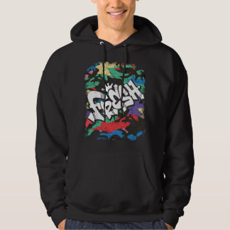 Frische Hip Hop 80er 90er Old School Camo Rap Urba Hoodie