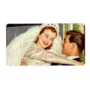 Frische Hochzeit, glückliche Braut und Bräutigam