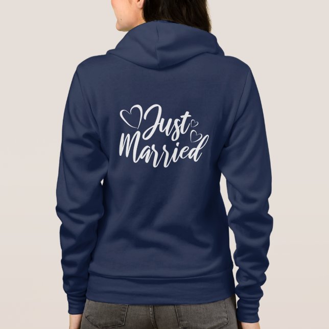 Frische Hochzeit Kapuzenpullover Hoodie (Rückseite)