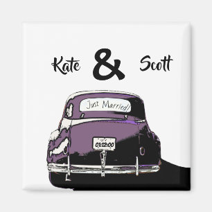 Frische Hochzeit, Oldtimer füge Details hinzu Magnet