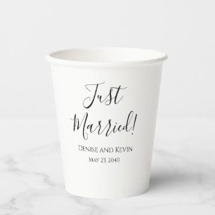 Frische Hochzeit Personalisierte Hochzeit Papierbe Pappbecher