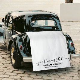 Frische Hochzeit Schriftzug Stoff Auto Banner Hoch Wandteppich