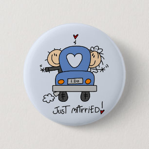 Frische Hochzeit T-Shirts und Geschenke für Braut Button