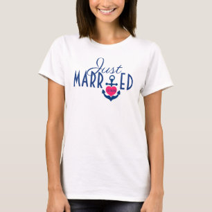 Frische Hochzeitsreise Kreuzfahrt Anker Hochzeit T-Shirt