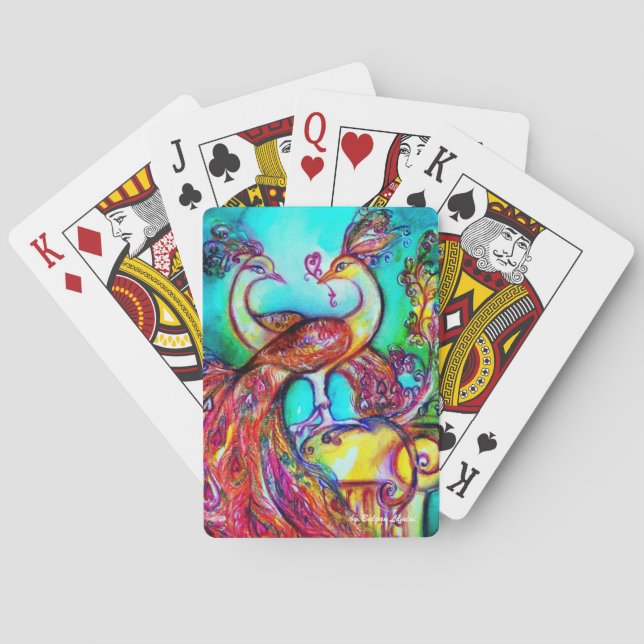 FRISCHE IN DER LIEBE IM TÜRKISCHEN BLAU SPIELKARTEN (Rückseite)