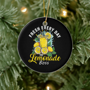 Frische jeden Tag The Lemonade Boss Keramik Ornament