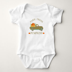 frische Kürbisse vom Bauernhof Baby Strampler