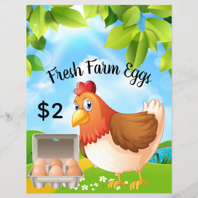 Frische landwirtschaftliche Eier Business Promotio Flyer (Vorne)