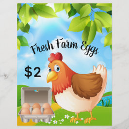 Frische landwirtschaftliche Eier Business Promotio Flyer