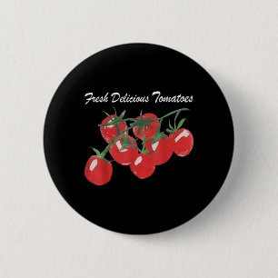 Frische leckere Tomaten Garten Gemüse Sommer Button
