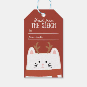 Frische Lieferung vom Schlitten Von: Santa Wei Geschenkanhänger