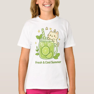 Frische Limone Säfte und Niedliche Katzenjacke T-Shirt