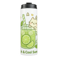 Frische Limone Säfte und Niedliche Katzenjacke