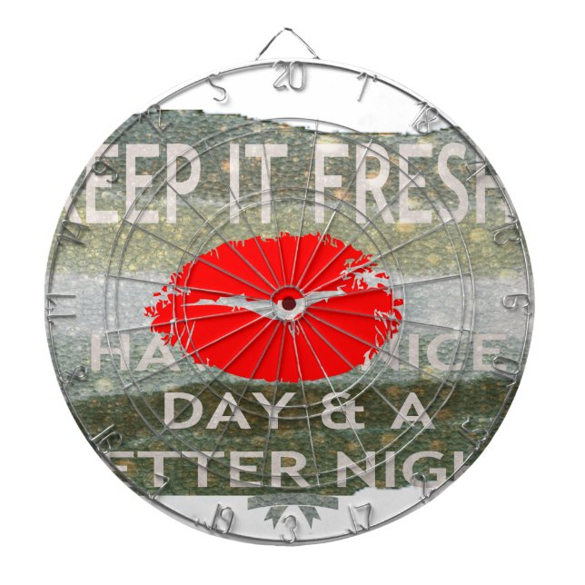 Frische Lippen, Vibes aufblähen: 'Behalt It Fresh  Dartscheibe (vorne)