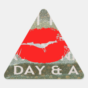 Frische Lippen, Vibes aufblähen: 'Behalt It Fresh Dreieckiger Aufkleber