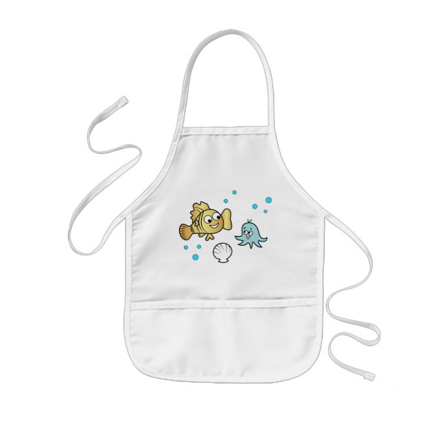 Frische Meerestiere Kinderschürze (Vorne)