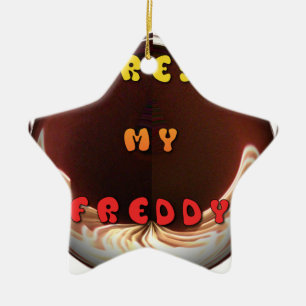 Frische mein freddy Fire Burning Hakuna Matata im  Keramikornament