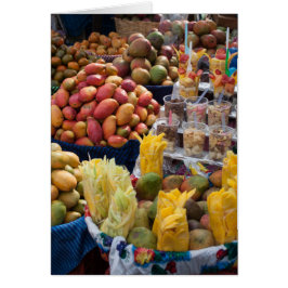 Frische Melonen Ananas Grußkarte