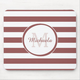 Frische Mit Monogramm Bezeichnung Chunky Soft Red  Mousepad