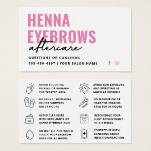 Frische moderne Henna-Augenbrauen-Nachbehandlung A