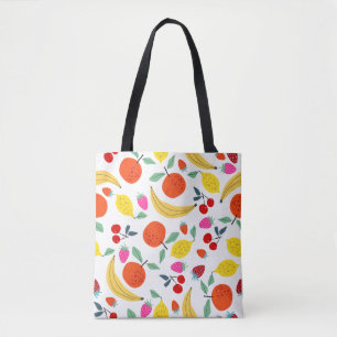 Frische Obst-Mischung Farbige Muster Tasche
