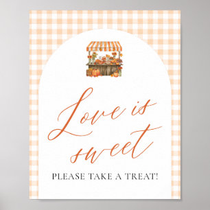 Frische Orange direkt vom Markt - Liebe ist süß Poster
