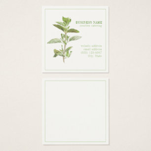 FRISCHE OREGANO 2,5 Square Visitenkarte