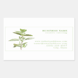 FRISCHE OREGANO Biz ID Rectangle Stickers