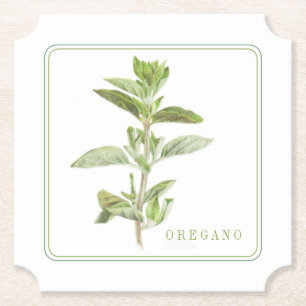 FRISCHE OREGANO Ticket Paper-Untersetzer (+text) Untersetzer