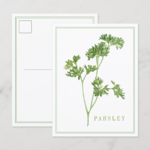 FRISCHE PARSLEY Postkarte