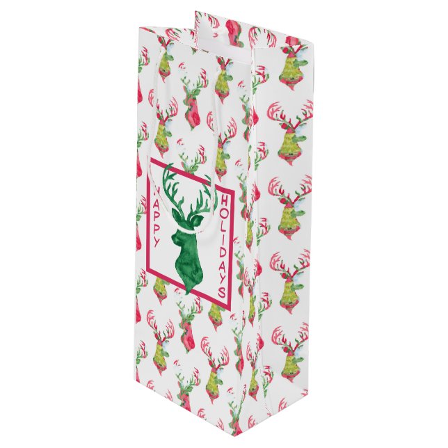 Frische Pasta machen Geschenktüte Für Weinflaschen (Vorderseite Schrägansicht)