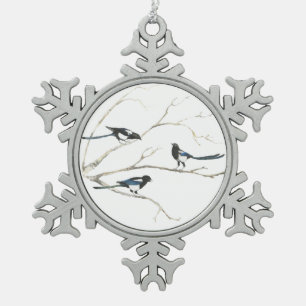 Frische Pasta machen Schneeflocken Zinn-Ornament