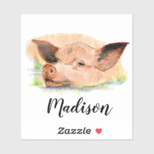 Frische Pasta Schweinefleisch Individuelle Name Aufkleber