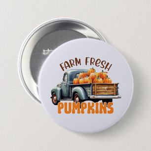 Frische Pumpkins - Rustikaler LKW Button