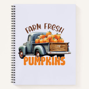 Frische Pumpkins - Rustikaler LKW Notizbuch