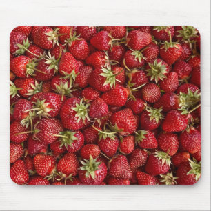 Frische reife Erdbeer-Muster Mousepad