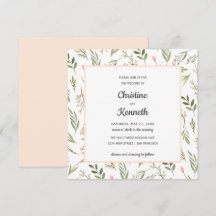 Frische rosa Wildblumen Chic Botanische Hochzeit