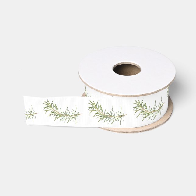 FRISCHE ROSEMARY 1,5" breites Grosgrain Ribbon Ripsband (Spule)