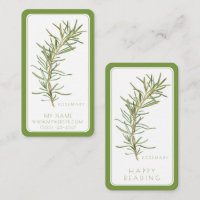 FRISCHE ROSEMARY Business Lesezeichen 3,5 x 2 Kart