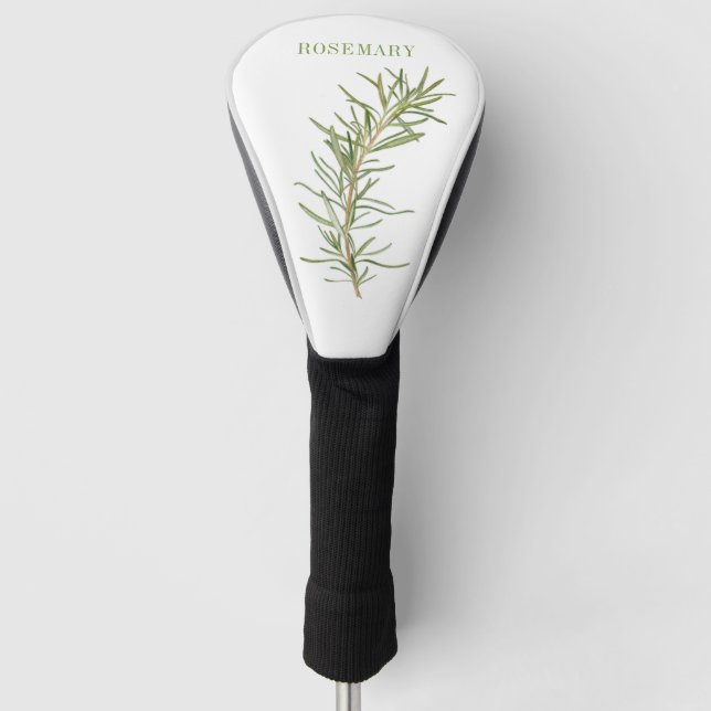FRISCHE ROSEMARY Golf Driver Cover + Text Headcover (Vorderseite)