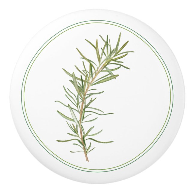 FRISCHE ROSEMARY-Keramik Keramikknauf (Vorderseite)